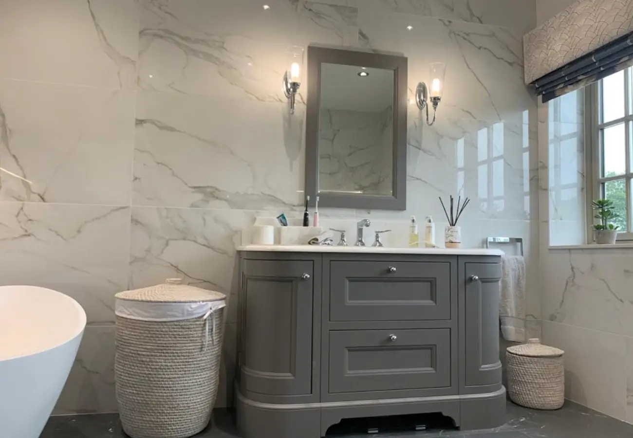 Grey Bathroom Projects completed by Bathroom Studio